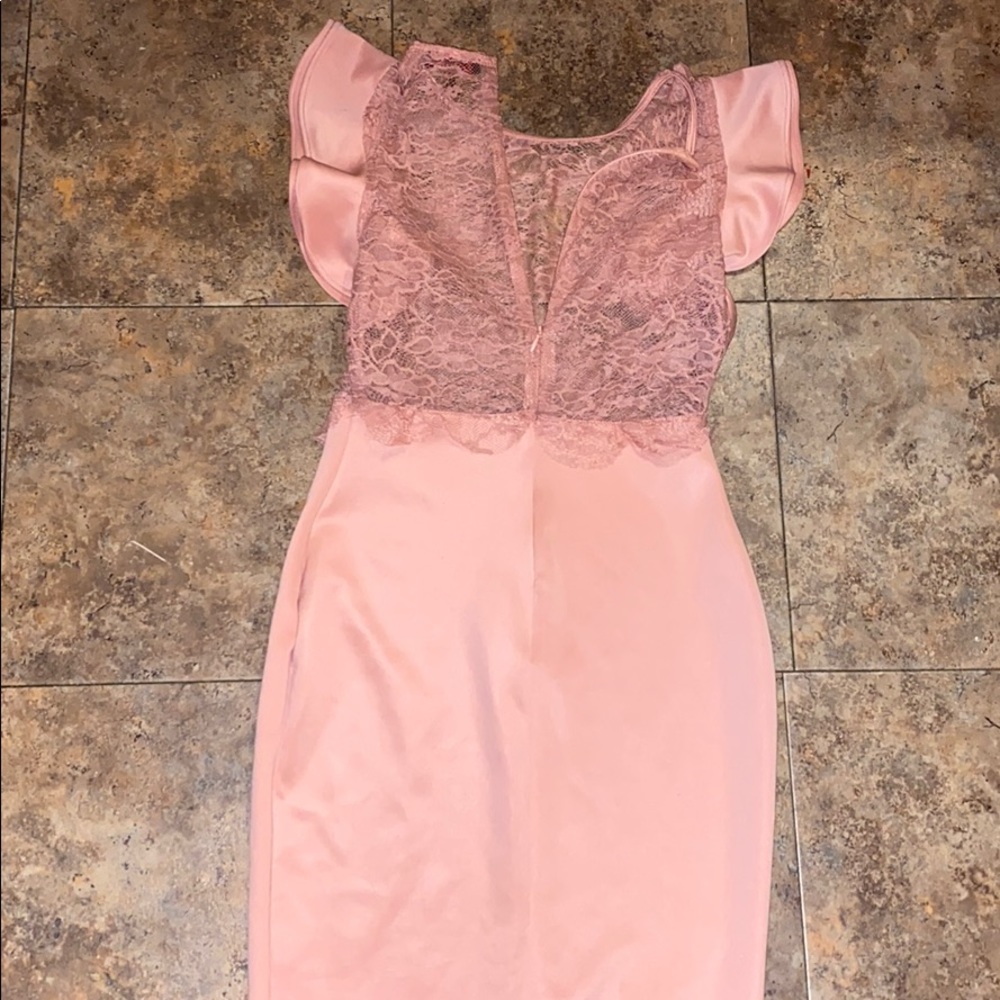 Pink half lace dress size small - Picture 4 of 4